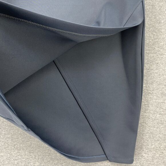 J Tomson Skirt Womens Medium Dark Gray Split Faux Wrap Pencil Stretch Soft - Picture 5 of 12